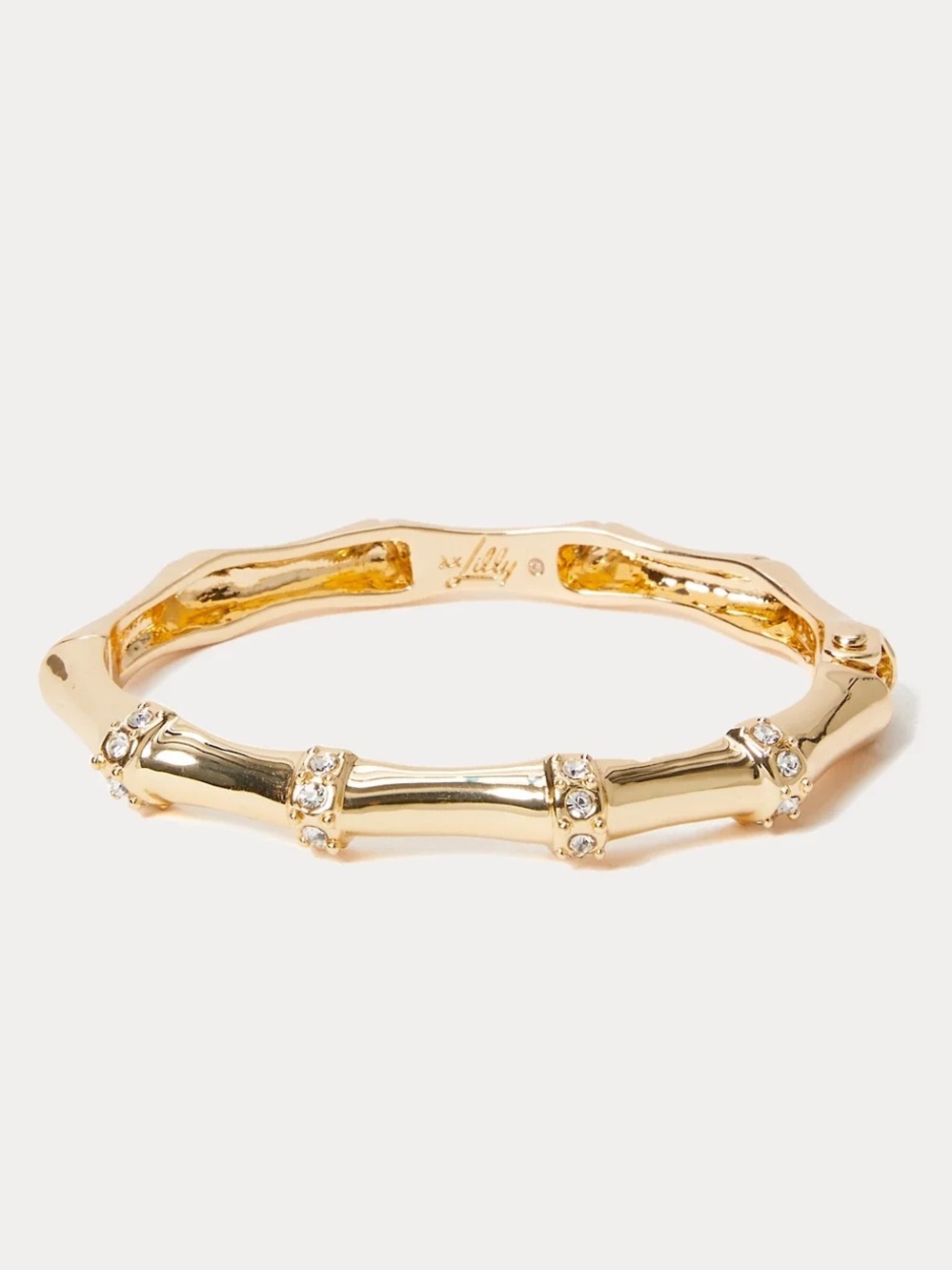 LILLY PULITZER Golden Sparkle Bamboo Hinged Bracelet